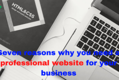 Seven reasons why you need a professional website for your business